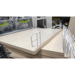 Полиця ДСП 600х300х16мм. с металевим обмежувачем